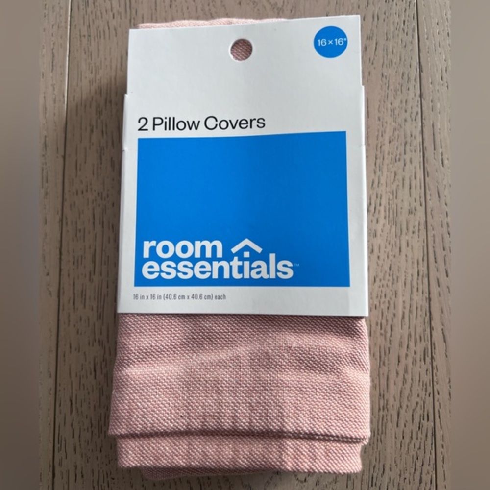 Room Essentials Pink Red Pillow Covers